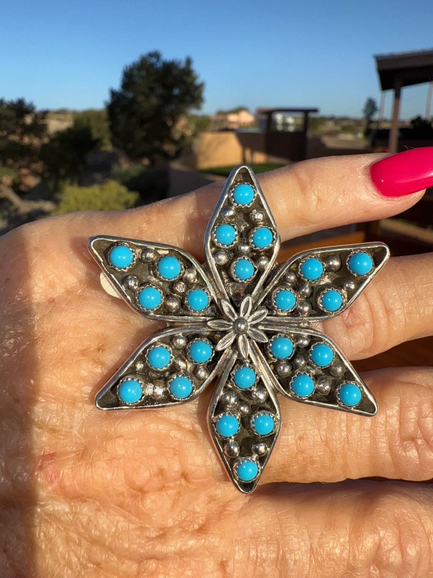 Navajo Sterling Size Adjustable Ring By Francisco