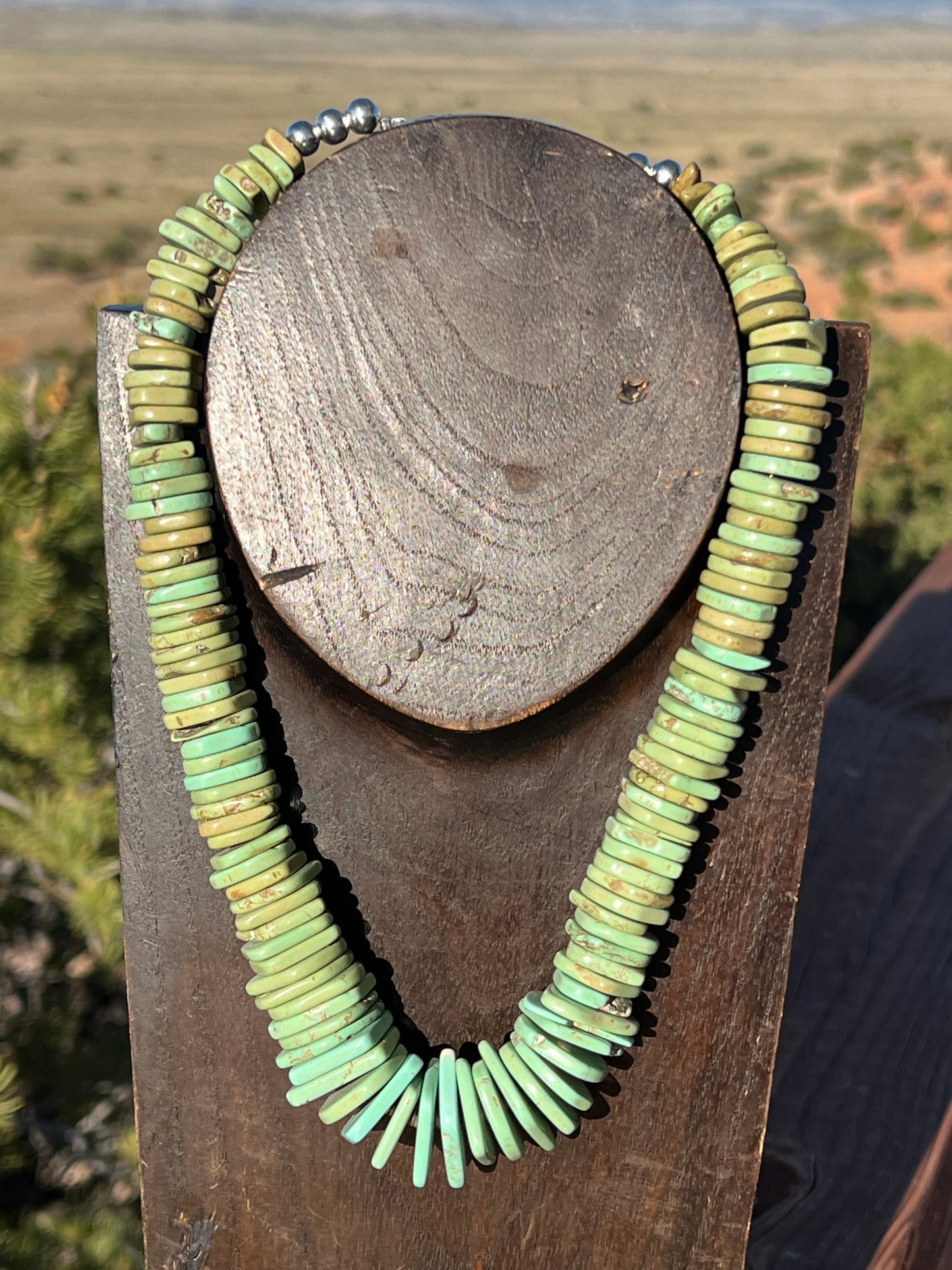 Navajo made howlite necklace