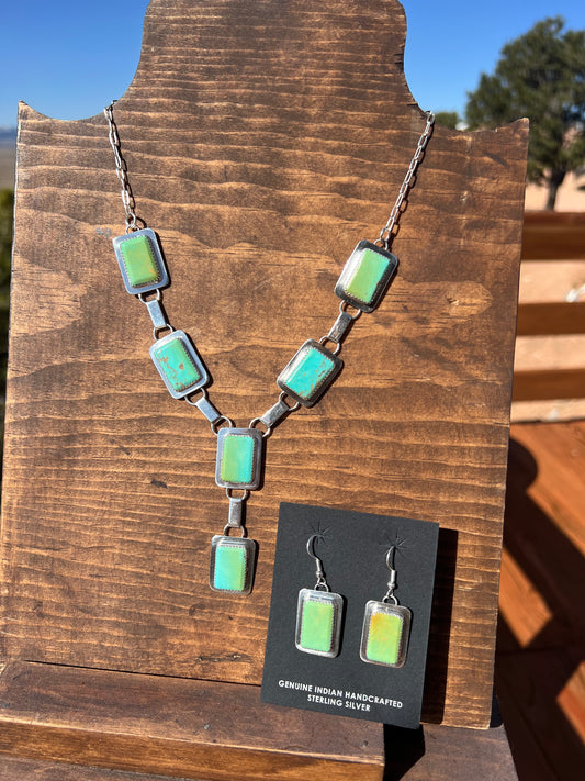 Navajo Necklace and Matching Earrings