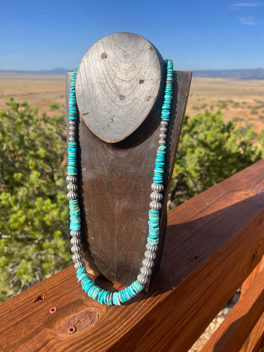 Gorgeous Sterling Silver Turquoise Necklace