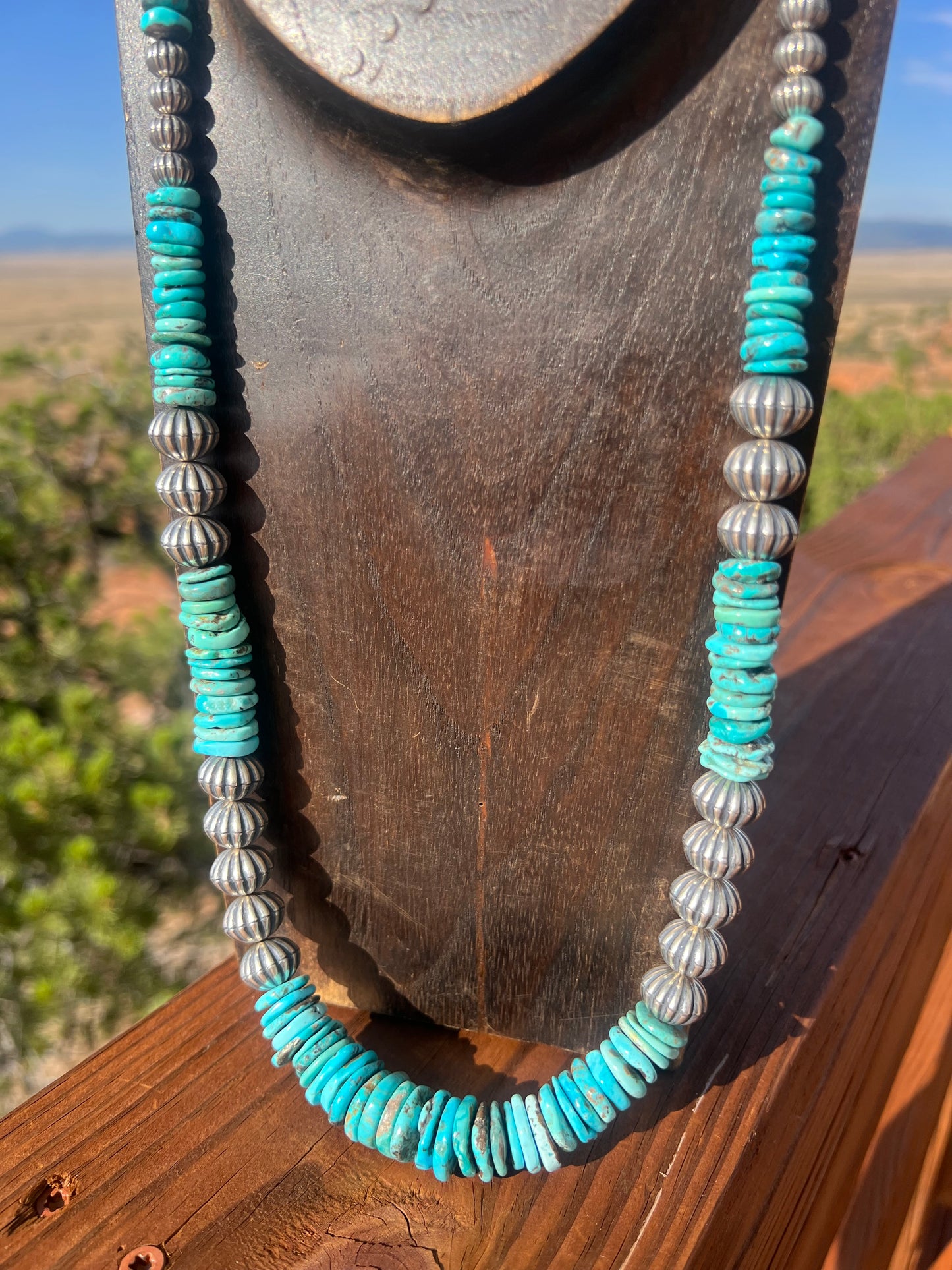 Gorgeous Sterling Silver Turquoise Necklace