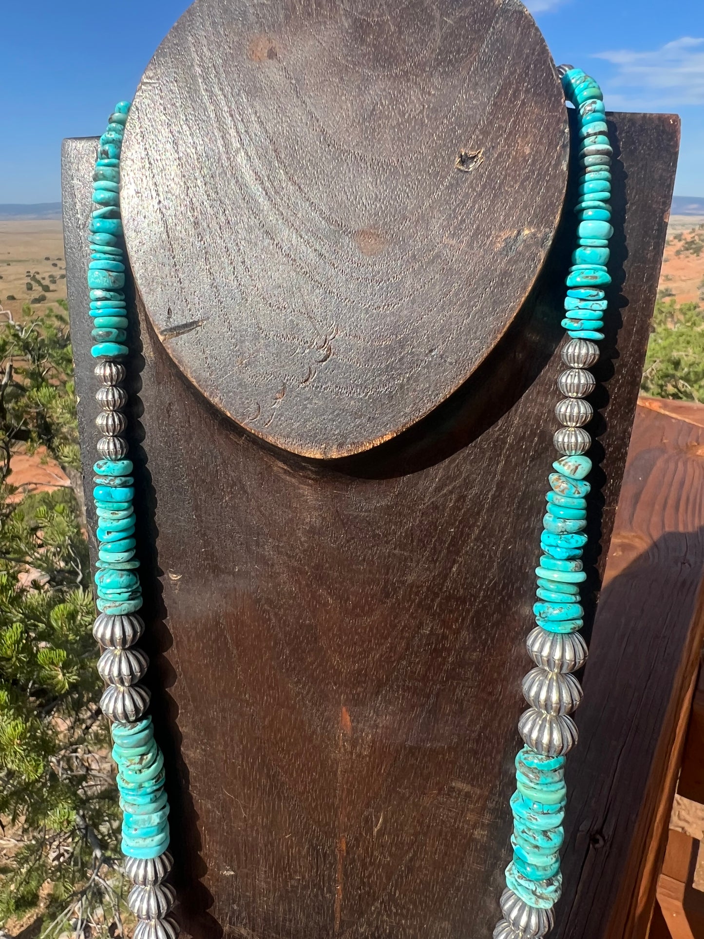 Gorgeous Sterling Silver Turquoise Necklace