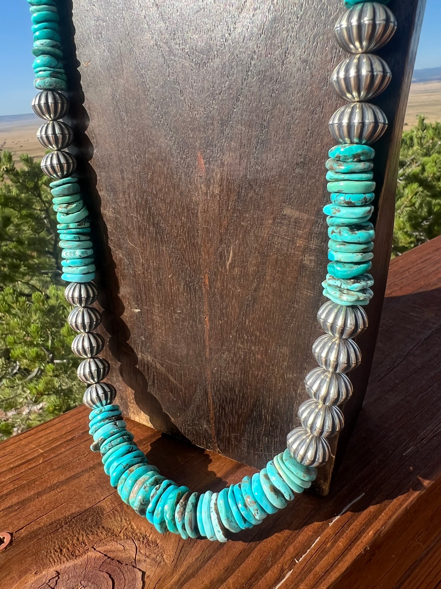 Gorgeous Sterling Silver Turquoise Necklace