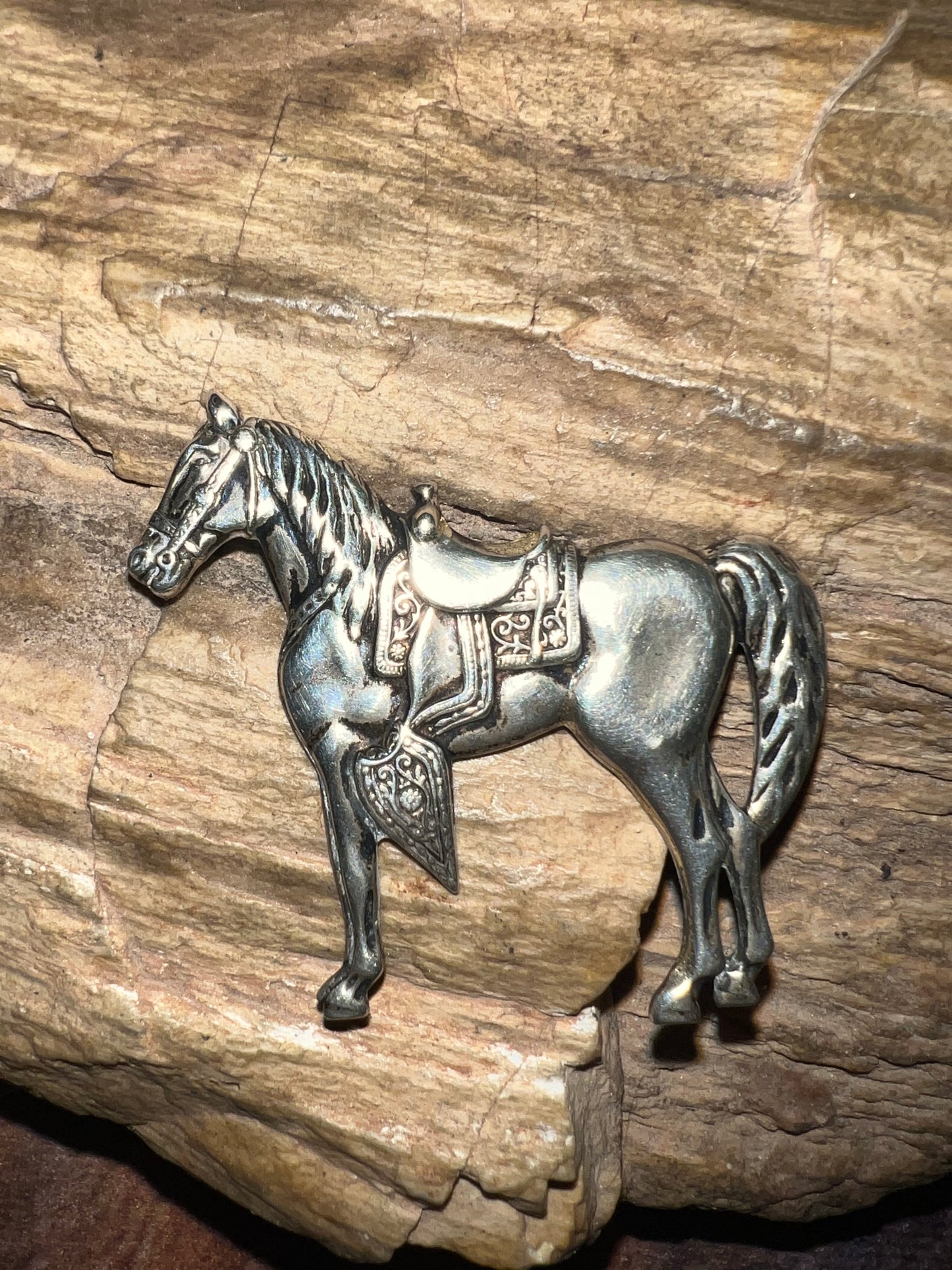 Vintage Sterling silver Horse Pin