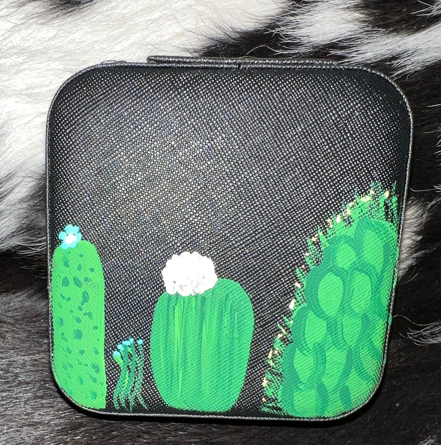 Hand Painted Cactus Travel Case