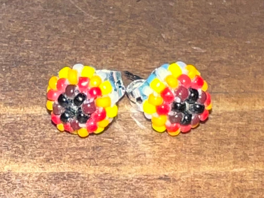 Navajo Hand Beaded Earrings