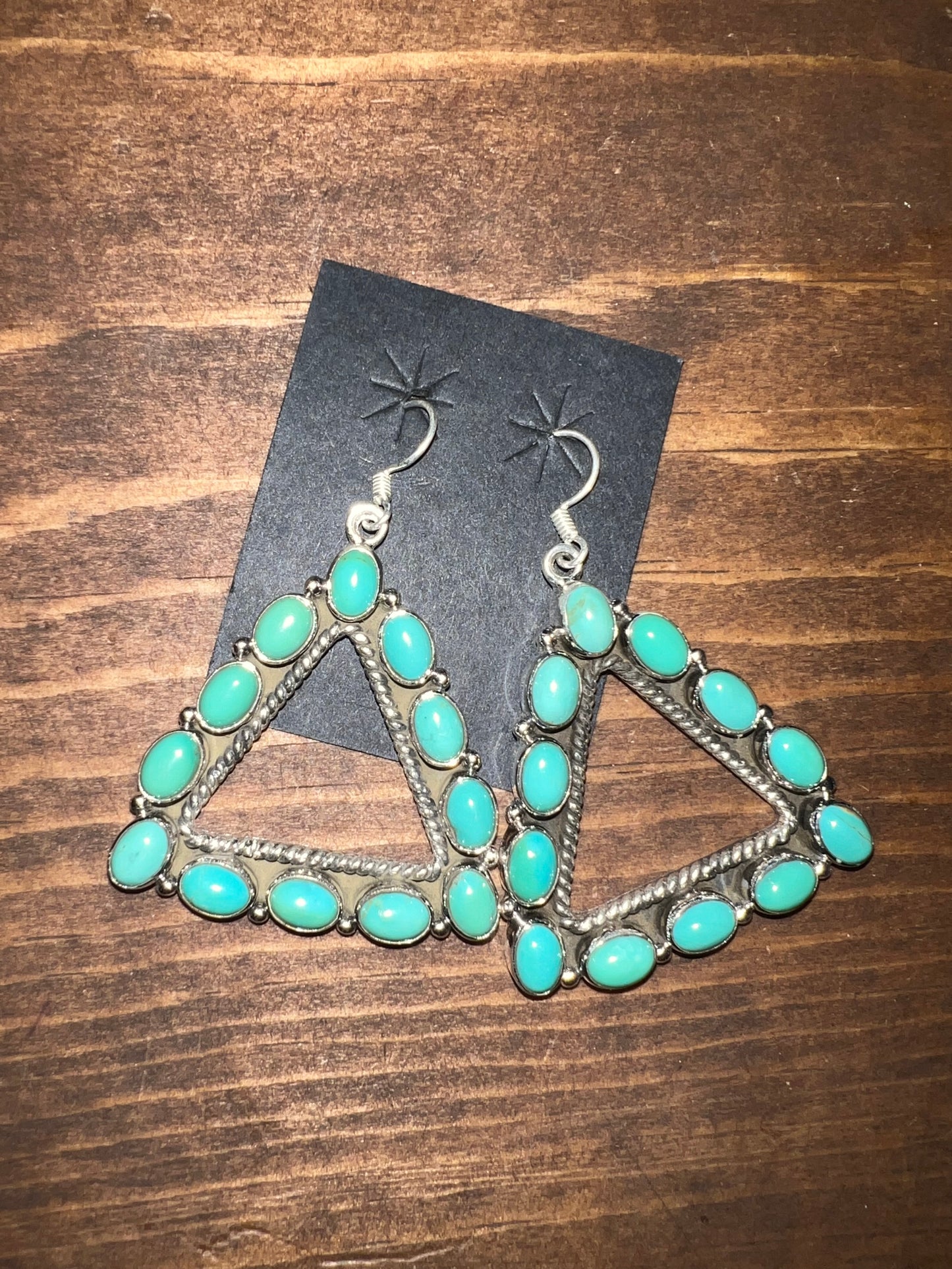 Southwest sterling silver turquoise earrings