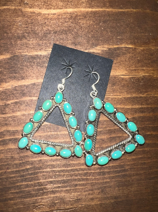 Southwest sterling silver turquoise earrings