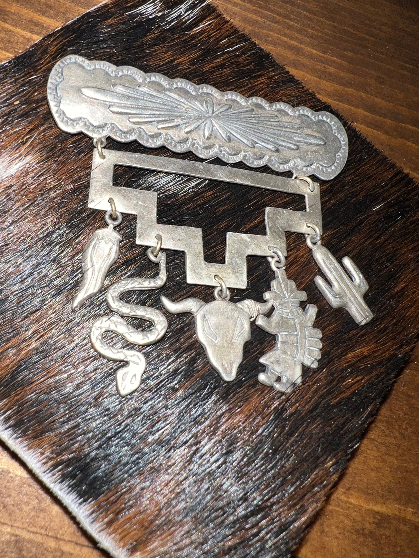 Vintage Southwest Sterling Silver pin