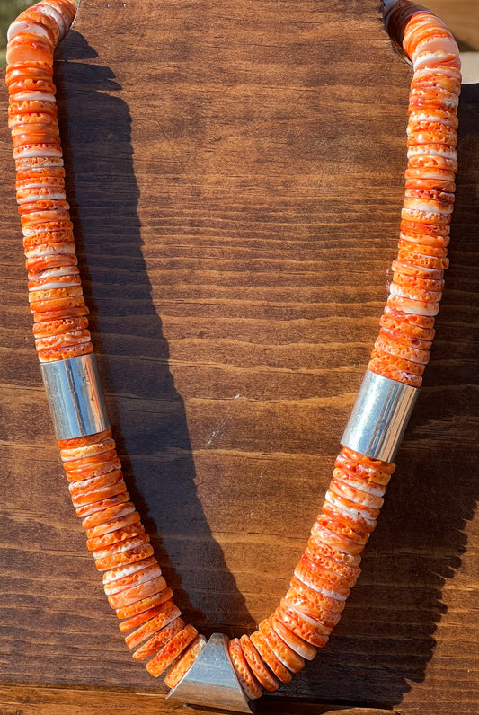 Santo Domingo Orange Spiny Necklace