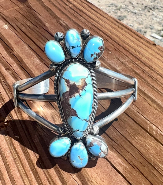 Navajo Sterling Silver Golden Hills Bracelet