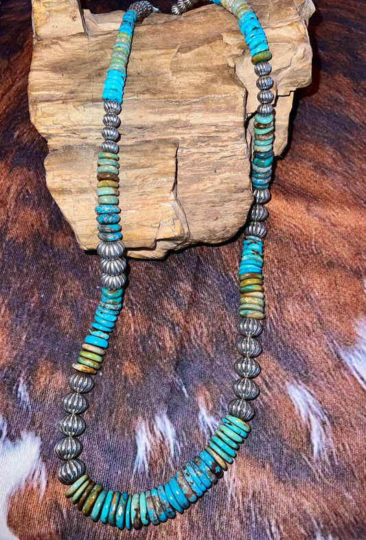 Gorgeous Sterling Silver Turquoise Necklace