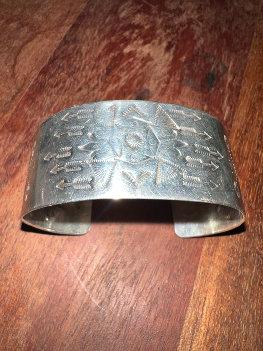 Sterling silver vintage arrow bracelet