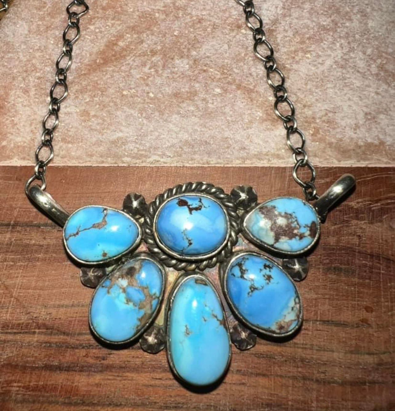 Navajo made Golden Hills Necklace