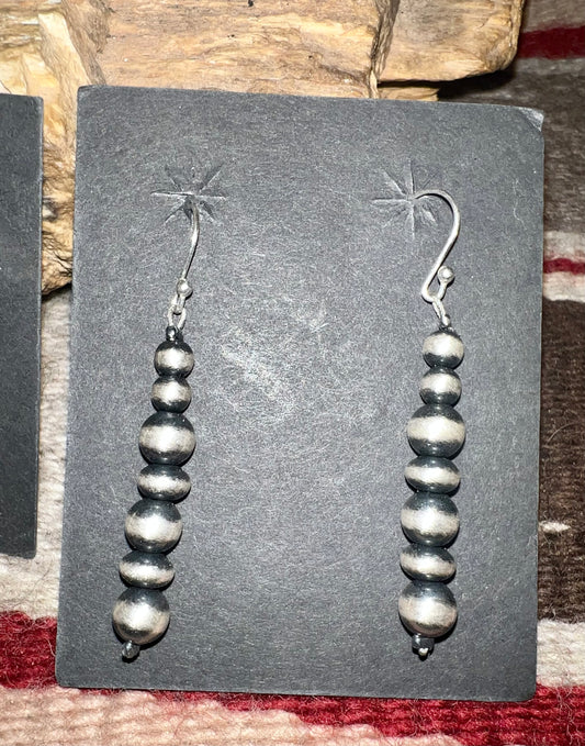 Sterling silver Pearl dangle earrings