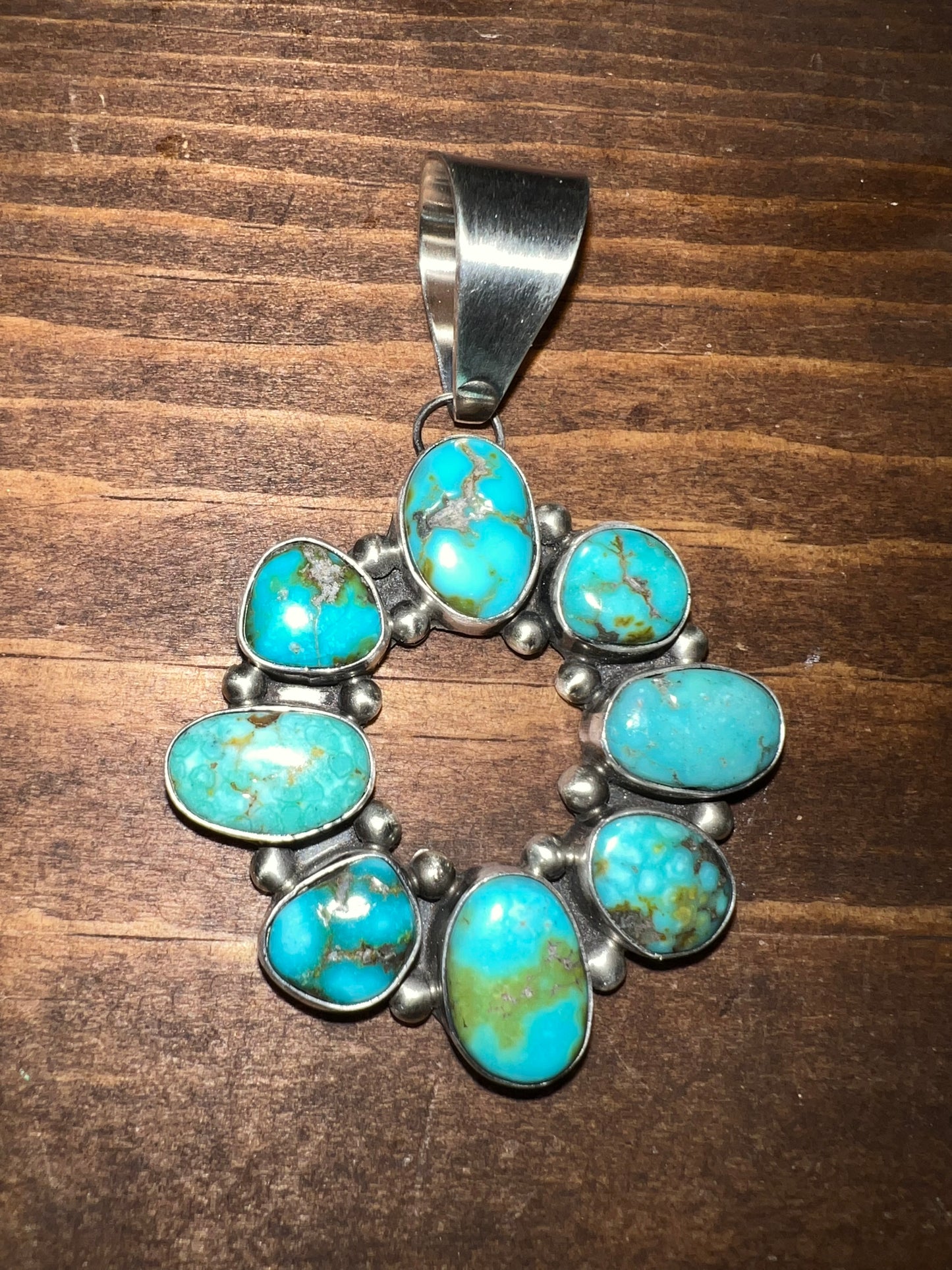 Stunning Sterling Silver Turquoise Pendant