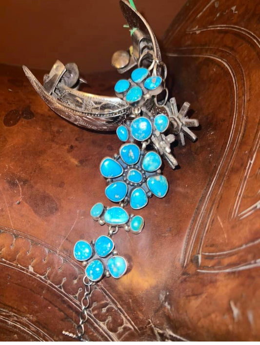 Show Stopper Turquoise Sterling Bracelet