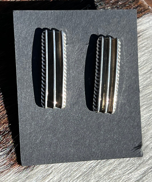 Navajo Made Sterling Silver Earrings