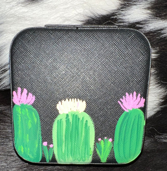 Hand Painted Cactus Travel Case
