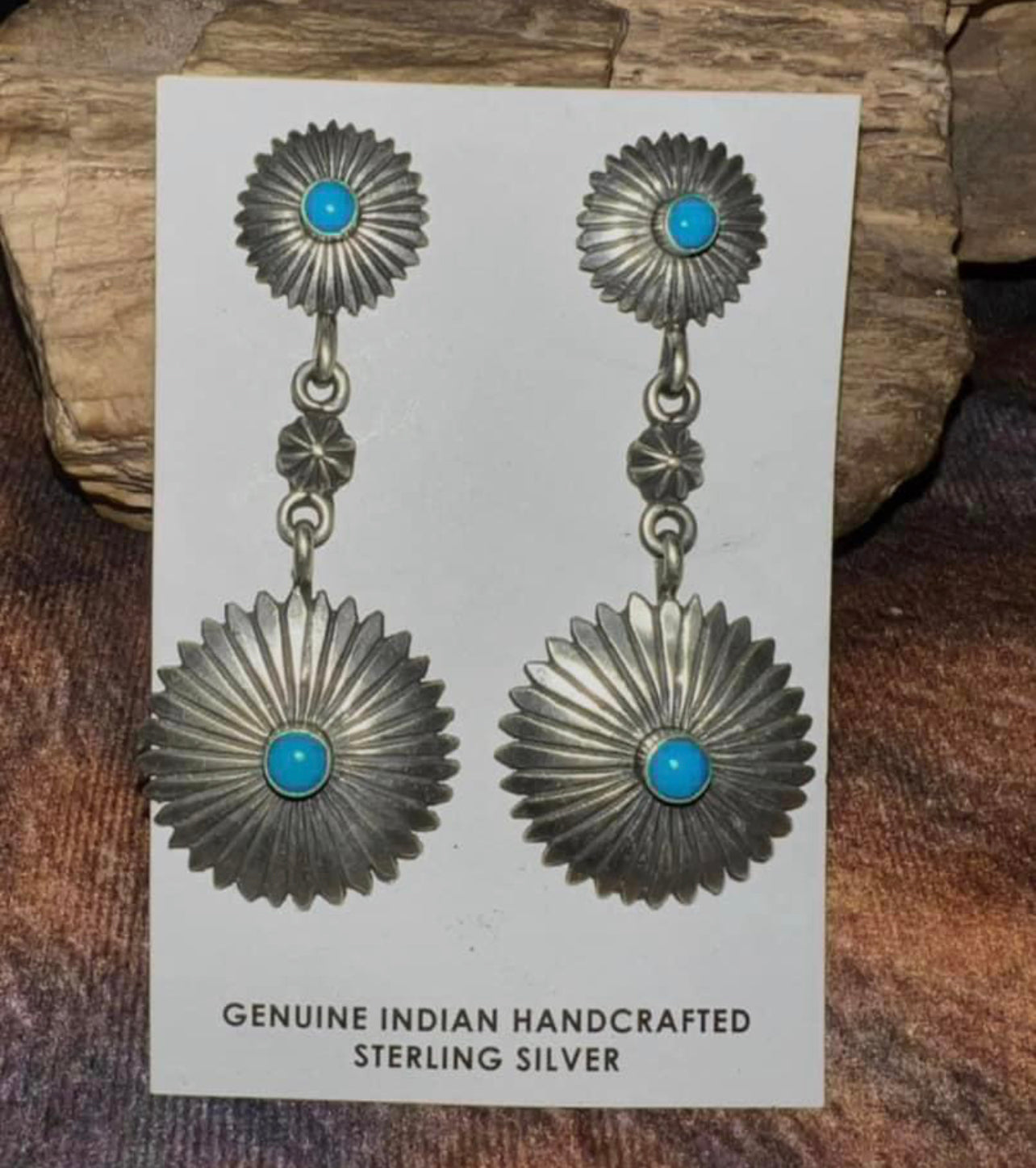 Stunning Double Concho Earrings