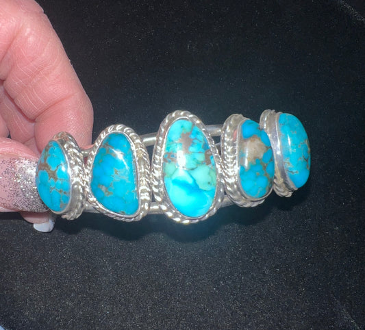 Navajo Sterling Turquoise Bracelet